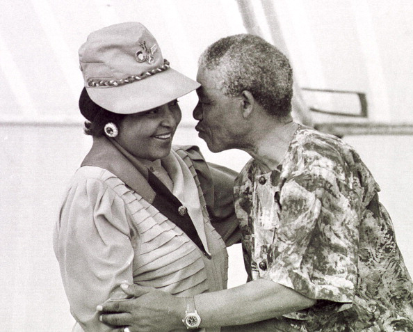 Mandela and his wife